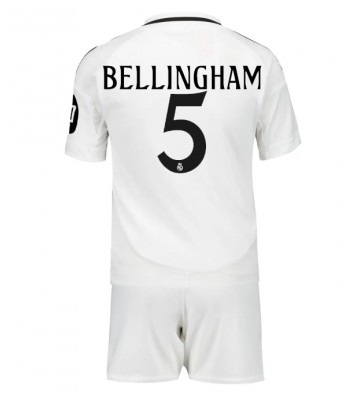 Real Madrid Jude Bellingham #5 Replika Babytøj Hjemmebanesæt Børn 2024-25 Kortærmet (+ Korte bukser)
